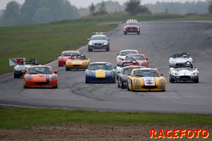 SSK-final på Mantorp Park med Radical & Ginetta.