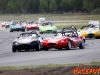 PremiÃ¤rtÃ¤vling fÃ¶r Swedish Racing League i Anderstorp. VÃ¤xlande vÃ¤der med regnskurar.