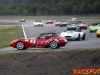 PremiÃ¤rtÃ¤vling fÃ¶r Swedish Racing League i Anderstorp. VÃ¤xlande vÃ¤der med regnskurar.